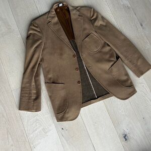 Tan 100% cotton velvet Blazer